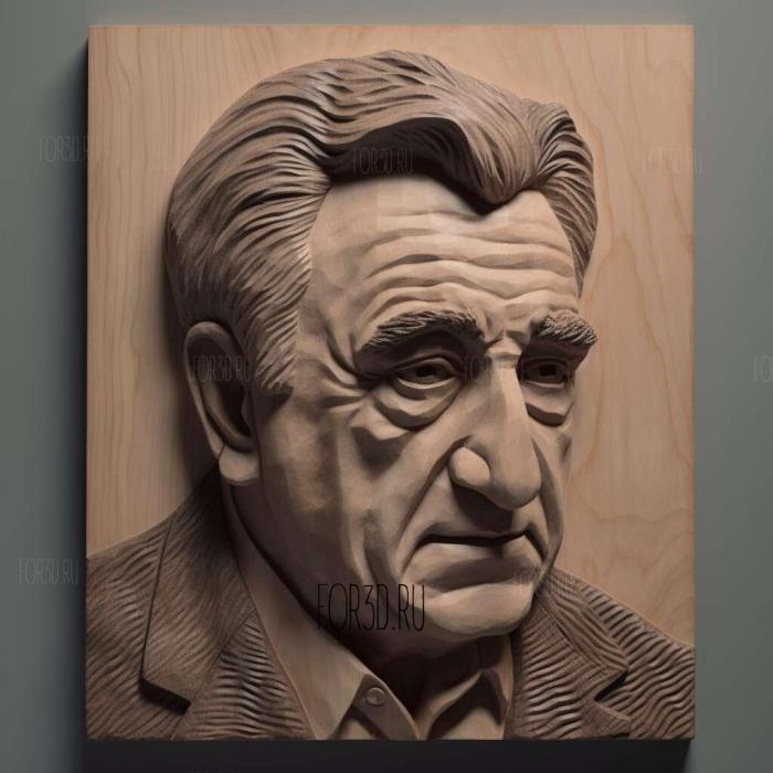 Robert De Niro 3 stl model for CNC